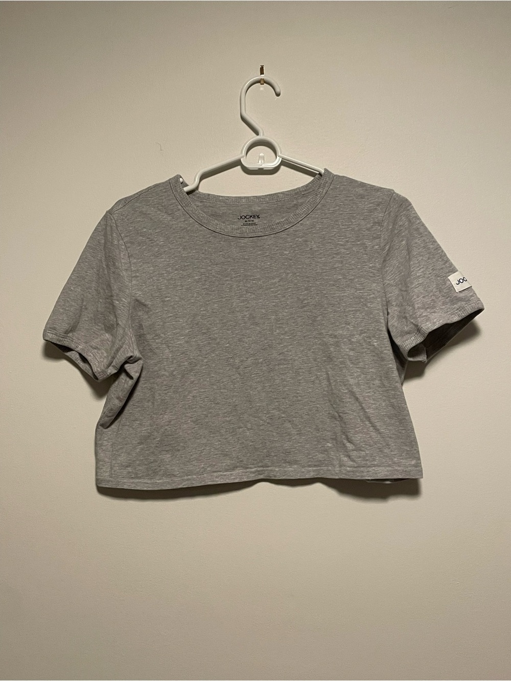 Jockey Gray Cropped Tee